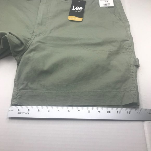 Lee Women's 20M Hi-Rise Regular Fit Deeplichengreen Utility Short New With Tags - Picture 10 of 13